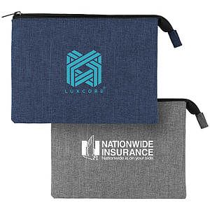 Heathered Reusable 3-Pocket EVA Pouch