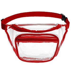 Clear PVC Fanny Pack with Dual Pockets  Large