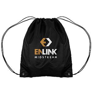 14.5x17.5 210D Polyester Drawstring Backpack