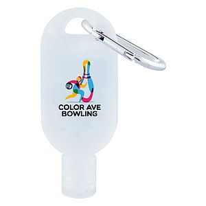 1 oz. ml hand sanitizer gel with carabiner