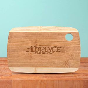 The Camden 9-Inch Two-Tone Bamboo Cutting Board