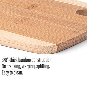 The Camden 9-Inch Two-Tone Bamboo Cutting Board