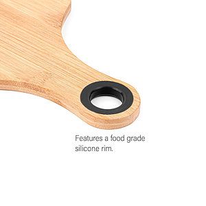 The Genoa 14-Inch Bamboo Cutting Board with Handle