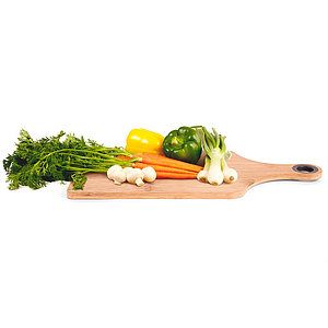 The Genoa 14-Inch Bamboo Cutting Board with Handle