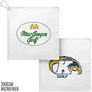12x12 Golf Towel wGrommet - 200GSM