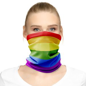 Face Mask Tube Neck Gaiter With Full Color Custom Graphic Dye Sublimation Print