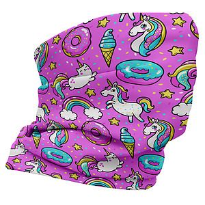 Face Mask Tube Neck Gaiter With Colorfull Custom Graphic Dye Sublimation Print