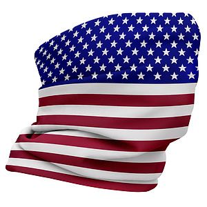 Face Mask Tube Neck Gaiter With Full Color Graphic Dye Sublimation Print Flag