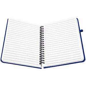 Spiral Bound 5x7 Premium PU Leather Notebook with Pen Holder