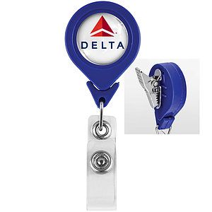 Tear Drop Retractable Badge Holder