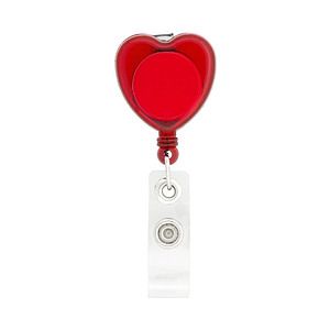 Heart Retractable Badge Holder