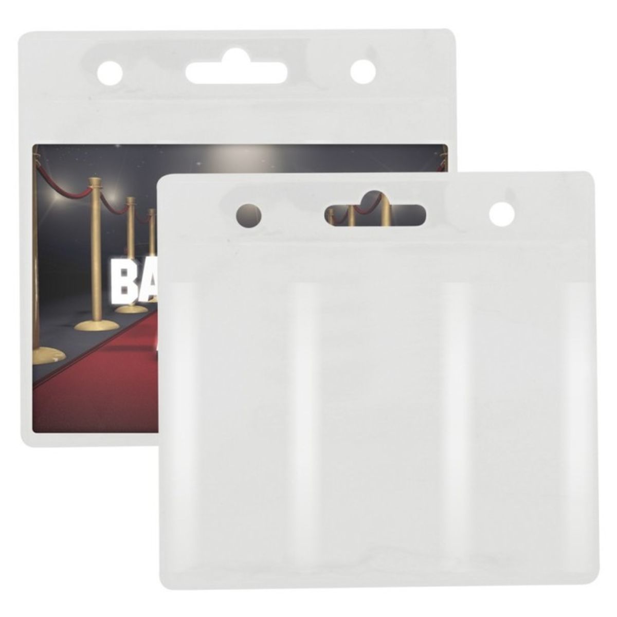 Blank Clear IDBadge Holder 5Wx5H