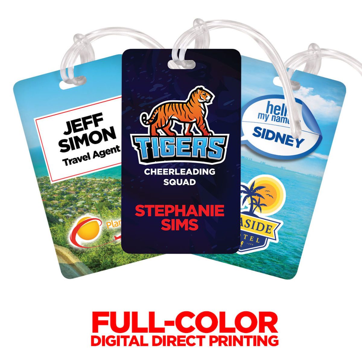 2.5 x 4.25 Deluxe Full Color Luggage Tag