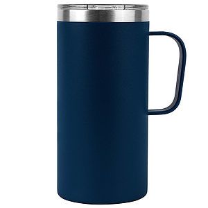 Vacuum Insulated Tall Mug With Drip-Free Clear Sip-Lid, Powder Coating And Copper Lining (20oz.)