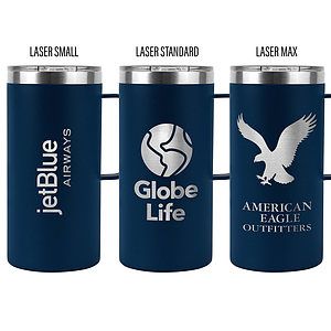 Vacuum Insulated Tall Mug With Drip-Free Clear Sip-Lid, Powder Coating And Copper Lining (20oz.)