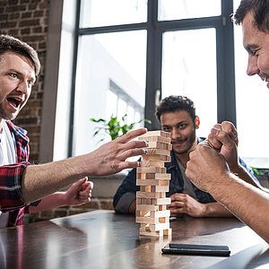 Stacking Puzzle Set with Polyester Pouch