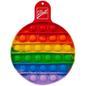 Round Fiddle Popper Silicone Sensory Toy