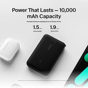 Belkin Power Bank 10K with Integrated Cable