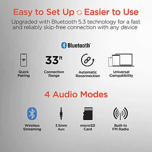 HyperGear Flip 2-in-1 Wireless Headphones + Speaker