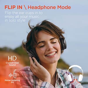 HyperGear Flip 2-in-1 Wireless Headphones + Speaker