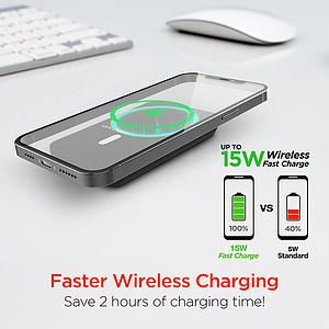 HyperGear 5000mAh Magnetic Wireless Power Bank for iPhone 12+ Series