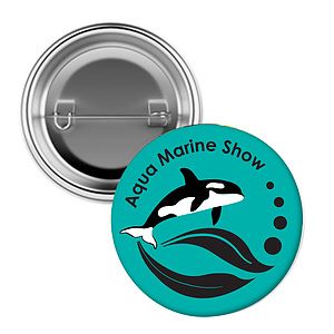 2  Full Color Pin Back Button