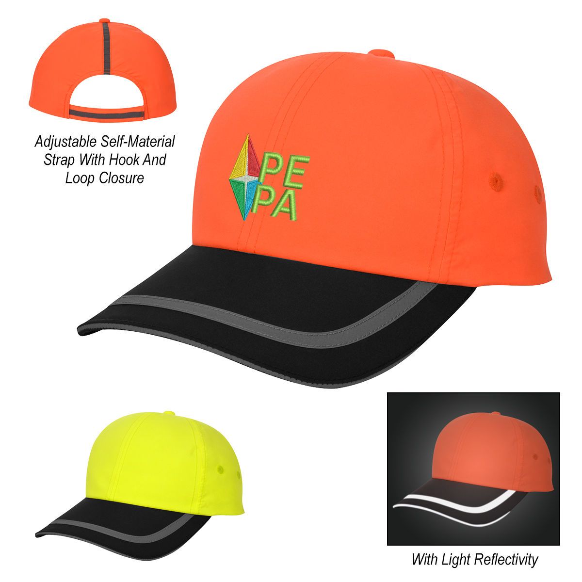 Enhanced Visibility Reflective Cap