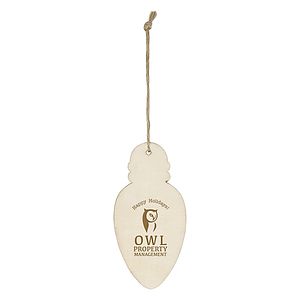 Wood Ornament - Bulb