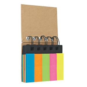 Spiral Book With Sticky Notes And Flags