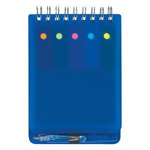 Spiral Jotter With Sticky Notes, Flags & Pen
