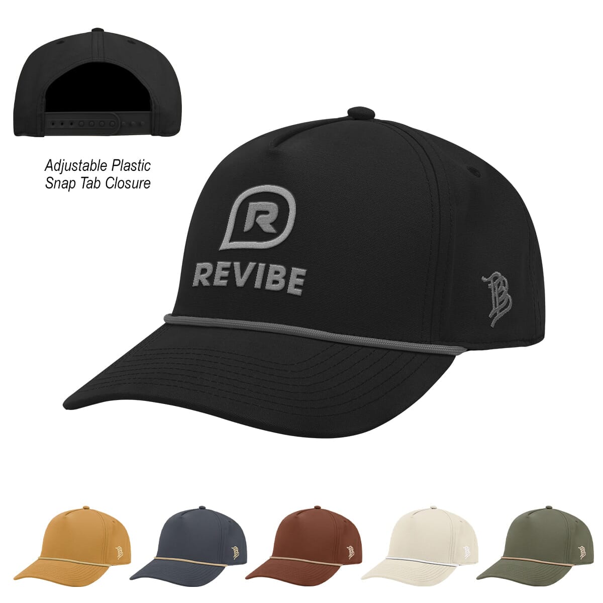 Branded Bills Bare Curved Canvas Rope Cap