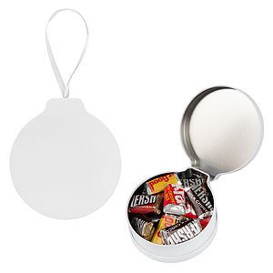 FULL COLOR ORNAMENT TIN WITH CANDY
