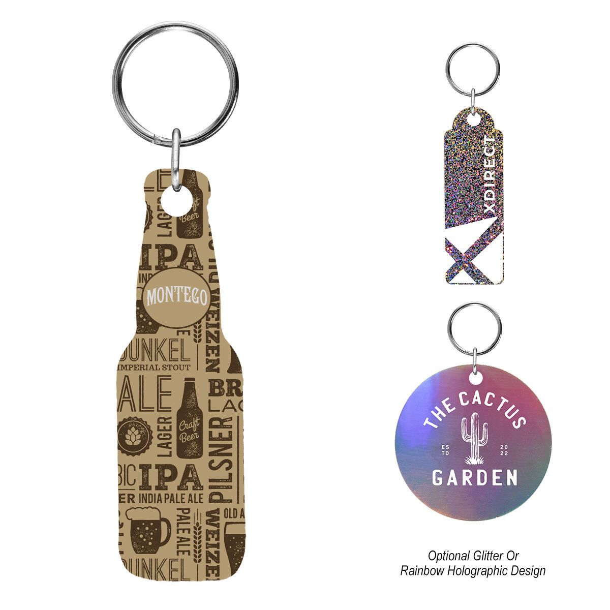 Acrylic Key Tag - Custom Shape 3"