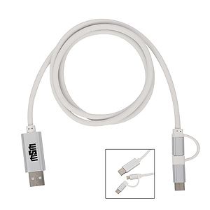 3-in-1 3 Ft. Disco Tech Light Up Charging Cable