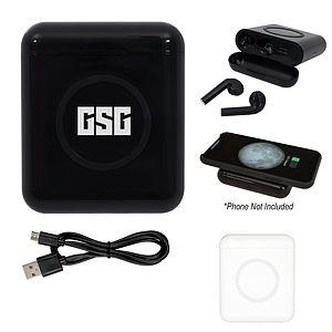 True Wireless Earbuds with Charger & Power Bank