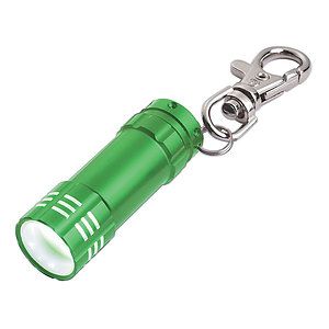 Mini Aluminum LED Flashlight With Key Clip