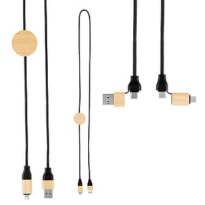 3' 60W Bamboo & rPET Fast Charging Cable
