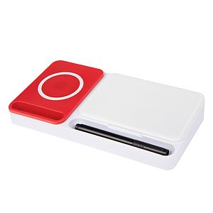 Desk Organizer With Wireless Charger  Dry Erase Board
