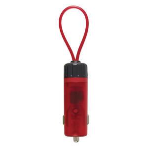 Luminous USB Car Charger Key Strap