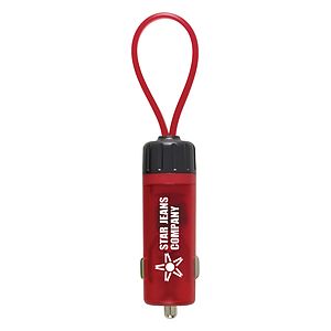 Luminous USB Car Charger Key Strap