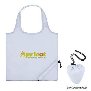 Foldaway Tote Bag With Antimicrobial Additive