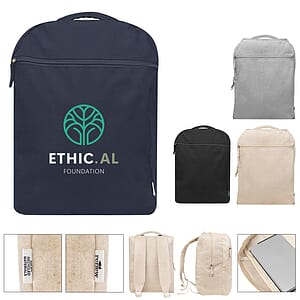 Arden Recycled 14 Oz. Cotton Computer Backpack