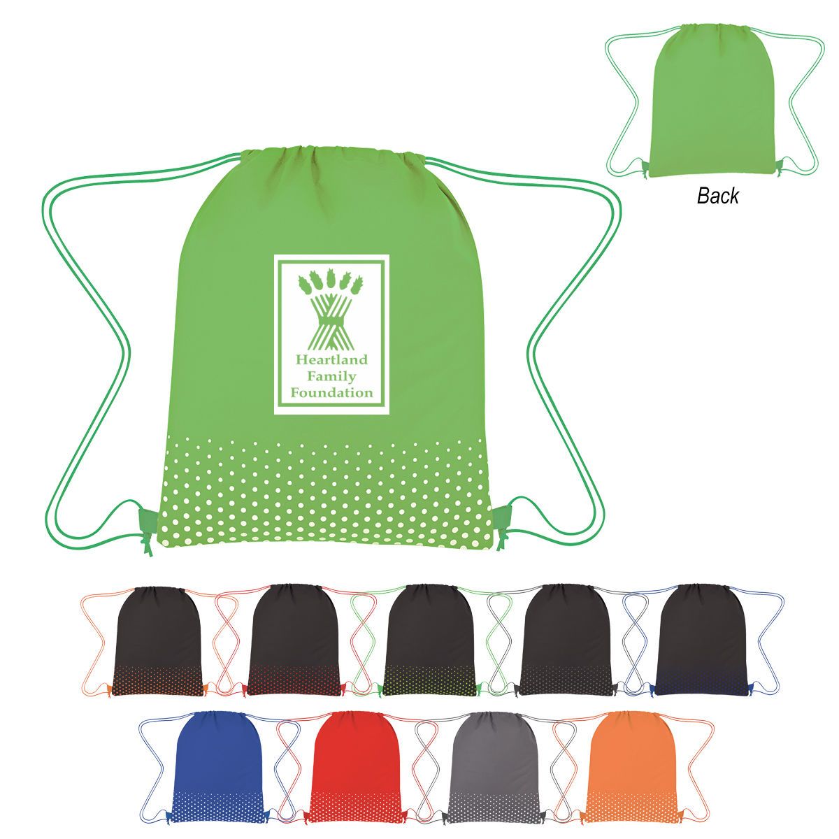Connect The Dots Non-Woven Drawstring Bag