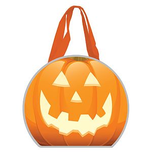Reflective Halloween Pumpkin Tote Bag