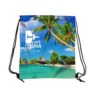 16" W X 18" H Polyester Drawstring Backpack