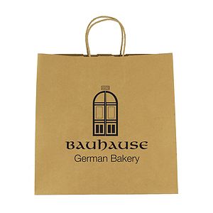 Kraft Paper Brown Shopping Bag - 10" x 10"