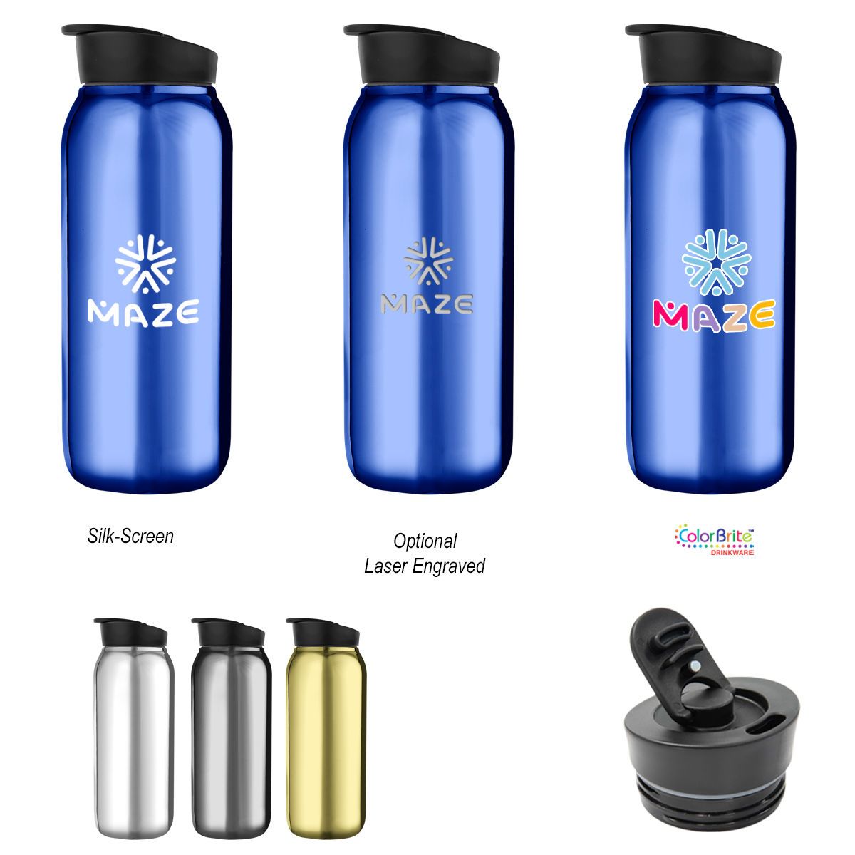 20 Oz. Avery Stainless Steel Bottle