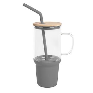 32 Oz. Evelyn Glass Tumbler With Handle