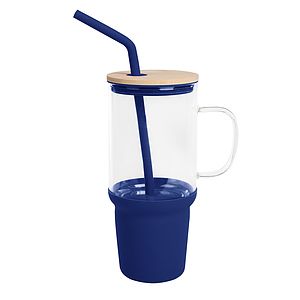 32 Oz. Evelyn Glass Tumbler With Handle