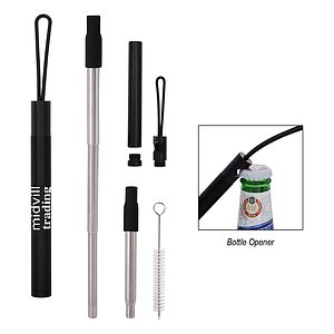 STRAW KIT WITH BOTTLE OPENER